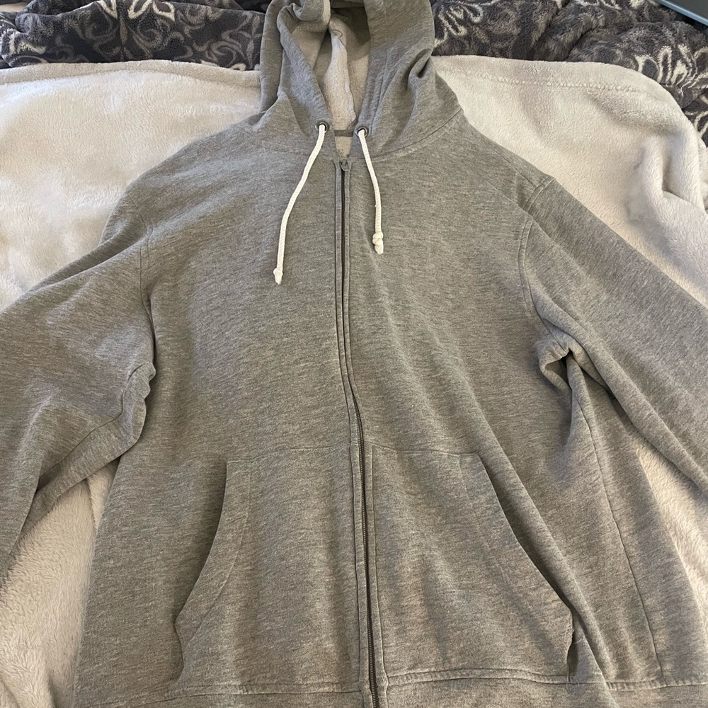 Grey zip up